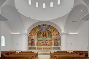 large church mural